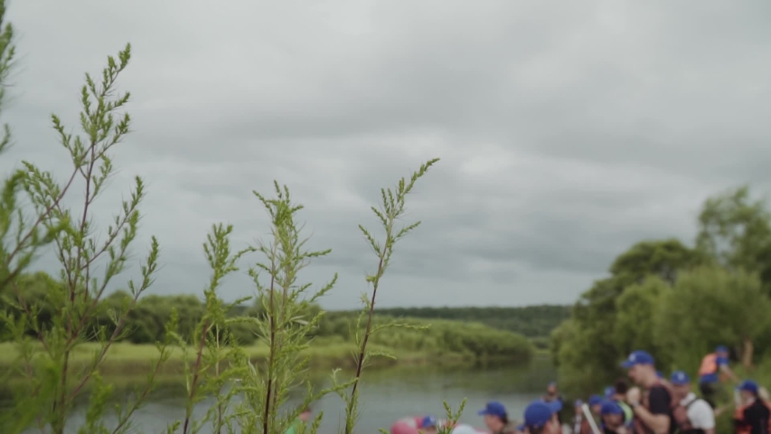 people are getting ready to travel by boat