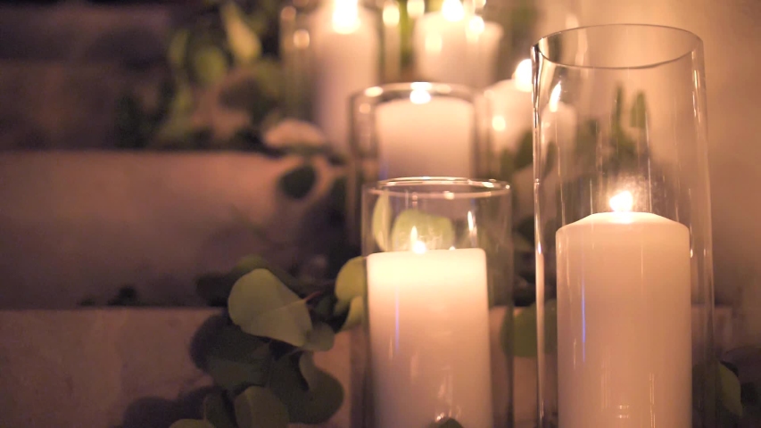 tall wedding candles