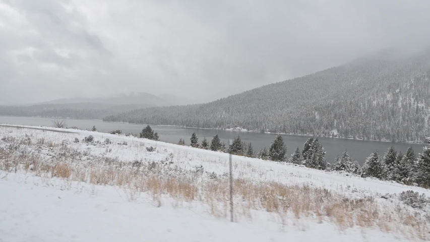 Yellowstone park landscape in autumn