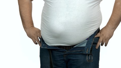 Senior Man Fat Stomach Lose Weight Stock Photo 312824162 | Shutterstock