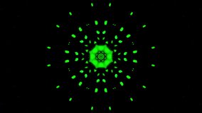 Background motion with kaleidoscope design.