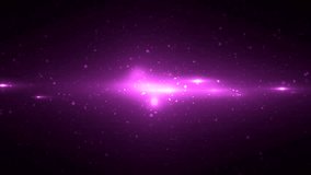 Animation pink background with rays and sparkles stars on black background. Abstract animation background with lens flare. Seamless loop. Set the video in my portfolio. 