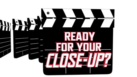 Ready for Your Close-Up Movie Film Clappers 3d Animation