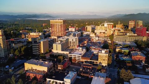 Asheville/North Carolina    Aerial video from Asheville     taken by drone camera