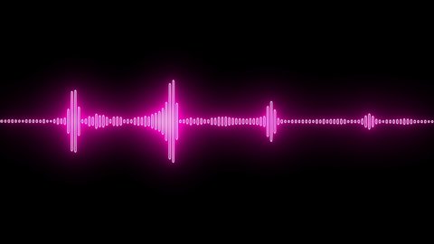 Minimalist Waveform Audio Abstract White On Stock Footage Video (100% ...