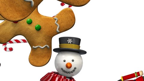 Christmas Characters - Gingerbread Man, Nutcracker, Snowman and Elf  Animation. Festive Seamless Looping 4K High Definition Video. Discover Other Christmas Animated Characters in My Portfolio.
