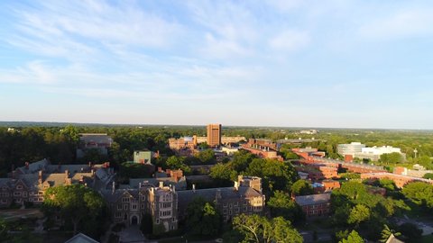 Princeton, NJ/United States - July 6, 2017.  Beautiful view of Princeton University's famous campus in New Jersey.  