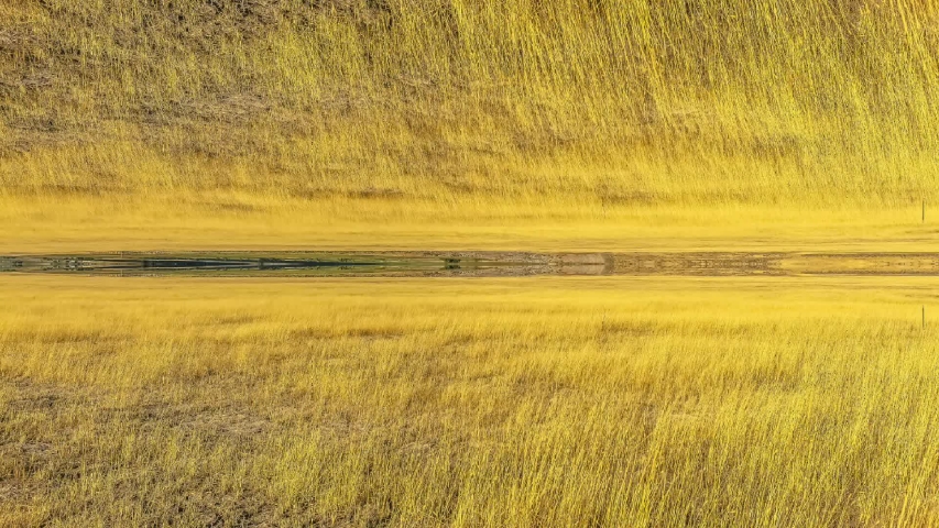 Conceptual remix of Mountain beyond grasses under blue sky with clouds