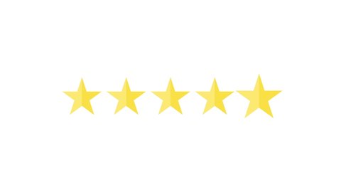 Rating Five Stars Motion Graphics Stock Footage Video 100 Royalty Free Shutterstock