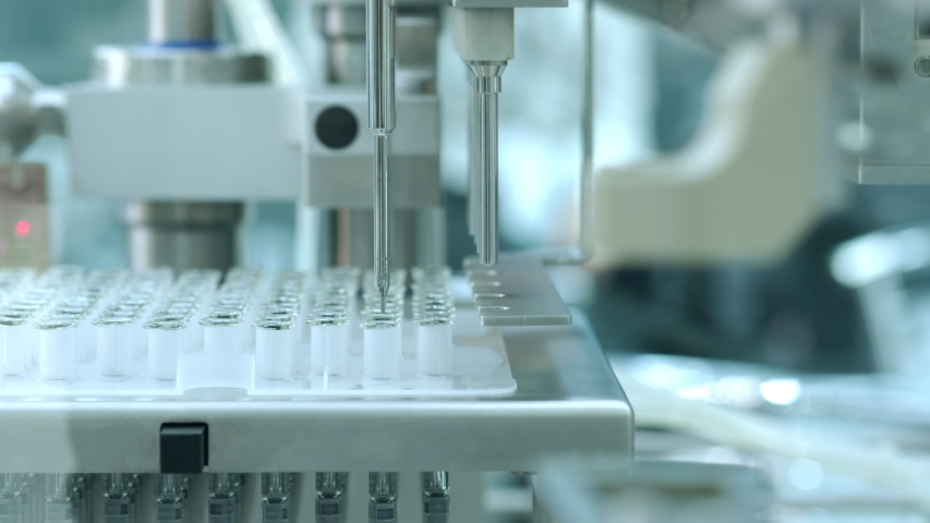 Blood test. pipette with drop of blood. medical analysis on an automatic mechanism | Shutterstock HD Video #1042002751