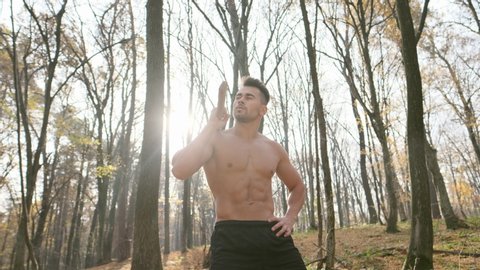 Naked in the woods Stock Video Footage - 4K and HD Video Clips