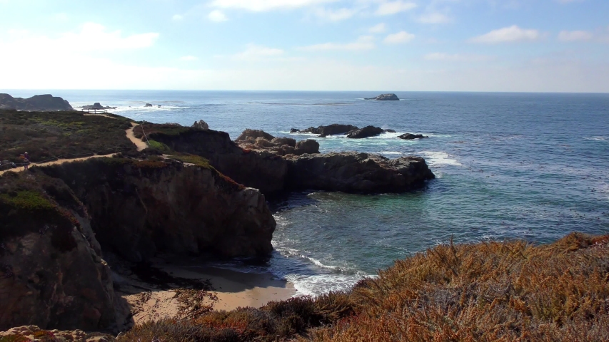 The Pacific Ocean at Garrapata State Park along California