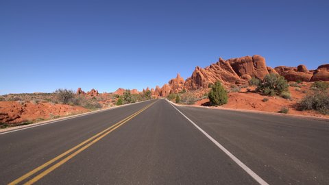 Arches National Park Hyperlapse Driving Time Lapse Utah
