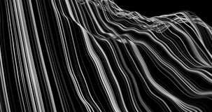 Abstract Data Wave Lines. Seamless Loop. 4K.