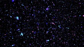 Galaxy stars particles animation background