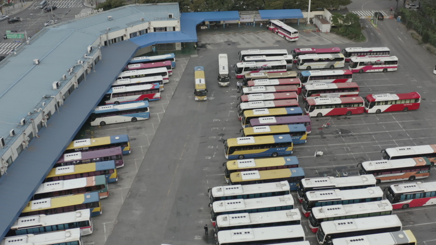 Intercity express Bus Terminal Scenic in Seoul in Korea