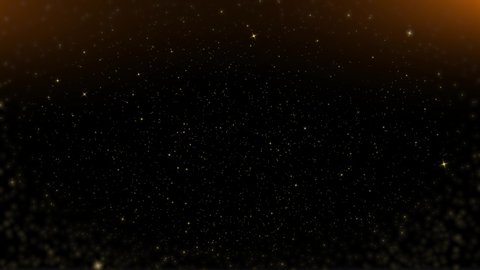 Golden light sparkles star burst background. Animation, video. Xmas animation 