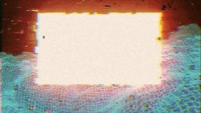 Abstract digital glitch art animation effect. Retro futurism wave style. Video signal damage with pixel noise and error interference - Powered by Shutterstock - Get 15% off with code: PIKWIZARD15