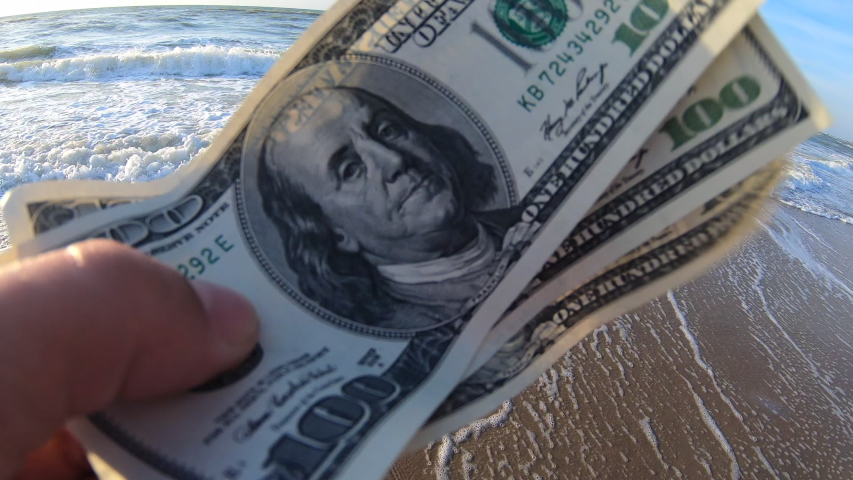 Girl Holding A Money Bill Stock Footage Video 100 Royalty Free Shutterstock