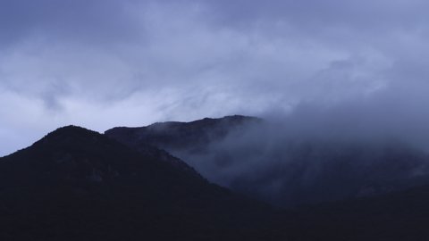 Timelapse of Mount Candina, Liendo, Liendo Valley, Montaña Oriental  Costera, Cantabrian Sea, Cantabria, Spain, Europe