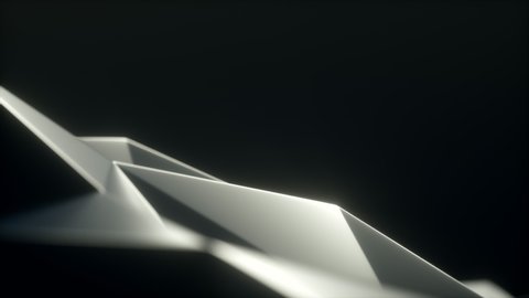 Polygons Waves Perfect seamless loop of slowmotion polygon waves. Abstract background animation. Abstract 3d rendered background. Modern animation, motion design, 4k seamless looped video.