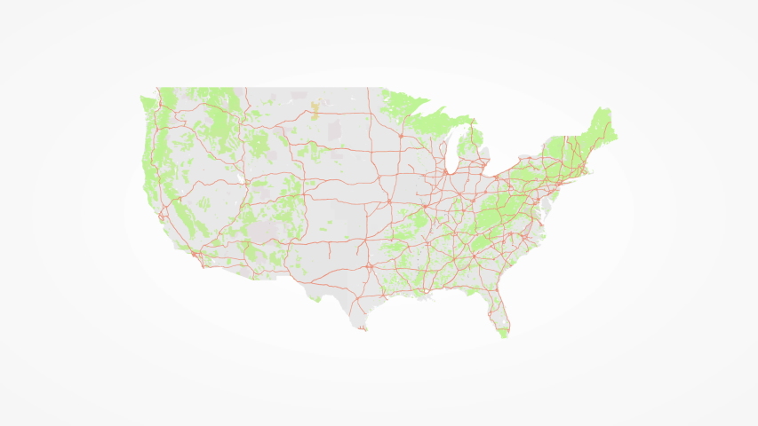 accurate detailed map of usa stock footage video 100 royalty free