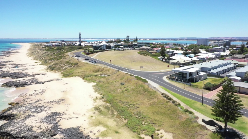 Aerial view of Bunbury city in Western Australia