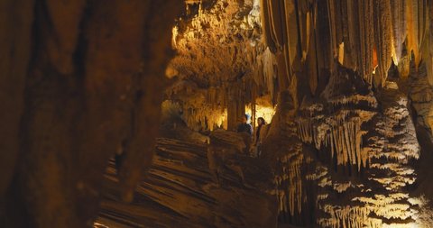 Couple Touring Luray Caverns, Inside Historic Virginia Caves