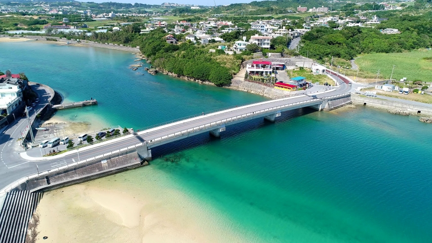 Beautiful view of Okinawa Japan, Oujima