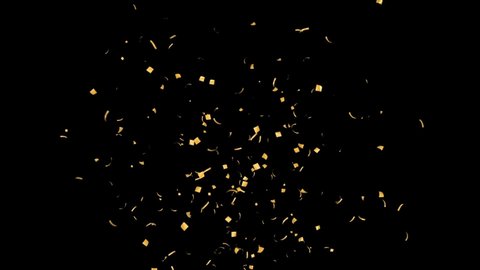 Single Cracker 2 Gold Confetti の動画素材 ロイヤリティフリー Shutterstock