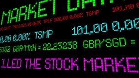 Stock Ticker Who Killed the Stock Market
