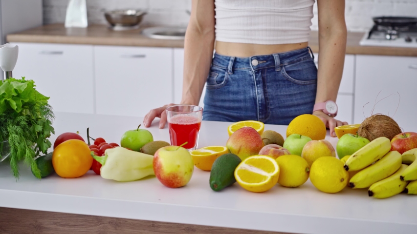 Is there juice on the table. Is there juice on the table