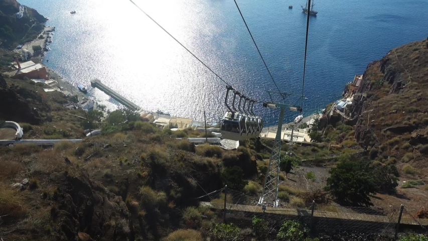Video from Santorini Cable Car 스톡 동영상 비디오(100% 로열티 프리) 1042434466 | Shutterstock