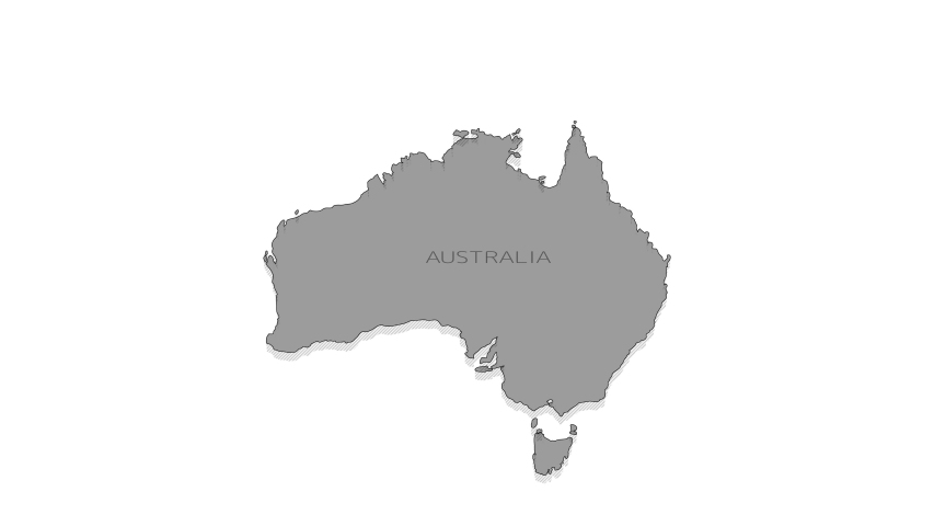 Australia Animated Map Alpha Channel Stock Footage Video (100% Royalty-Free) 1042299658 | Shutterstock