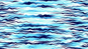 Transforming abstract background. Blue wavy horizontal strips. Looping footage.