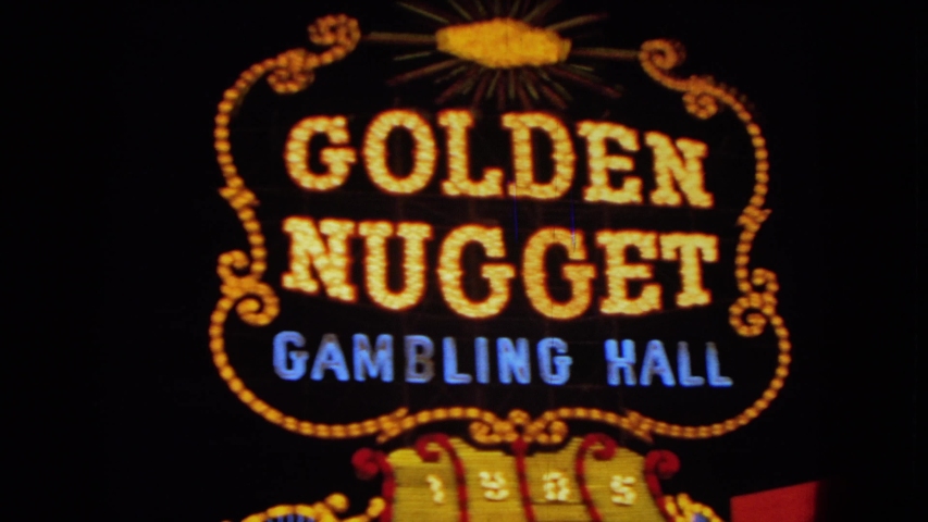 LAS VEGAS NEVADA-1967: Golden Nugget Gambling Hall Casino In Las Vegas