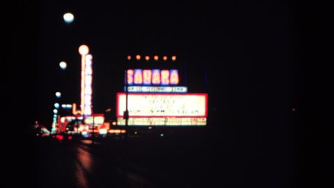 LAS VEGAS NEVADA-1967: Thunderbird Motel On The Strip In Las Vegas