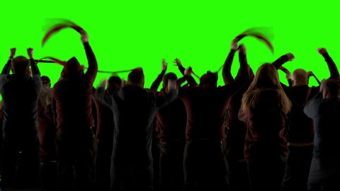 fans clapping hands cheer their favorite Stock Footage Video (100% ...