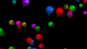 Video of looped balloons Background 
