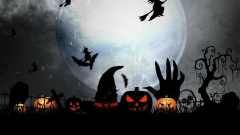 Halloween Vertical Background Pumpkin Haunted House Stock Vector ...