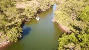 Aerial video of Kruger National Park in  south Africa  from above    taken by drone camera