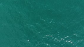 High angle video of ocean.
