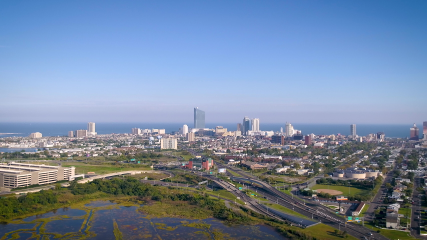 Aerial view of Atlantic City
