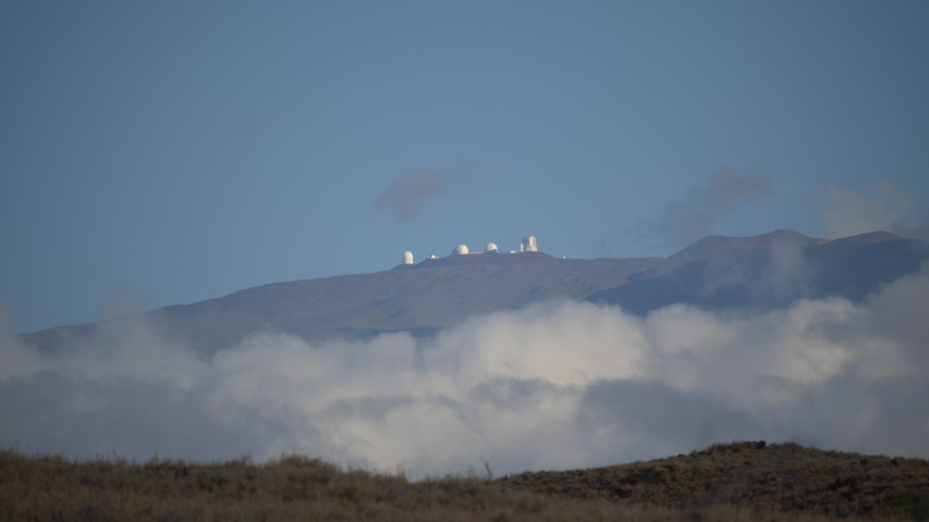 Observatory domes telescopes on Mauna Kea