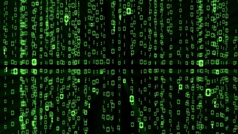 Matrix Style Binary Code Black Green Stock Footage Video (100% Royalty ...