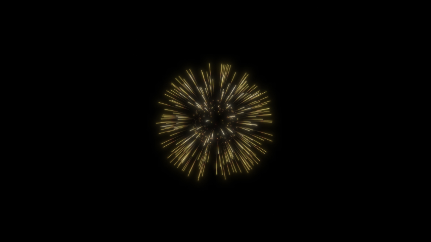 Firework with Alpha transparent background
