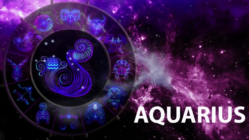 Aquarius. Zodiac sign. Horoscope. Astrology, a Signs & Symbol Video by MARI-01