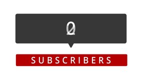 4K video animation of a digital counter counting the amount of subscribers - Powered by Shutterstock - Get 15% off with code: PIKWIZARD15