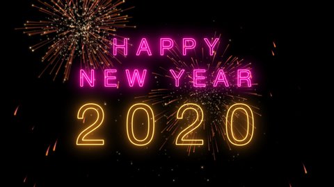 Happy New Year Colorful Fireworks Stock Footage Video 100 Royalty Free Shutterstock