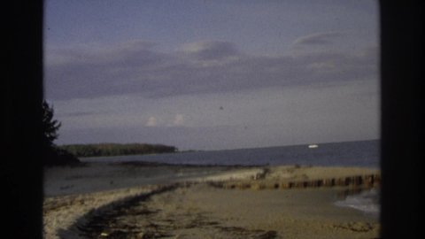 OCEAN CITY NEW JERSEY USA-1968: A Grey Ufo Being Filmed In The Distance Over Water